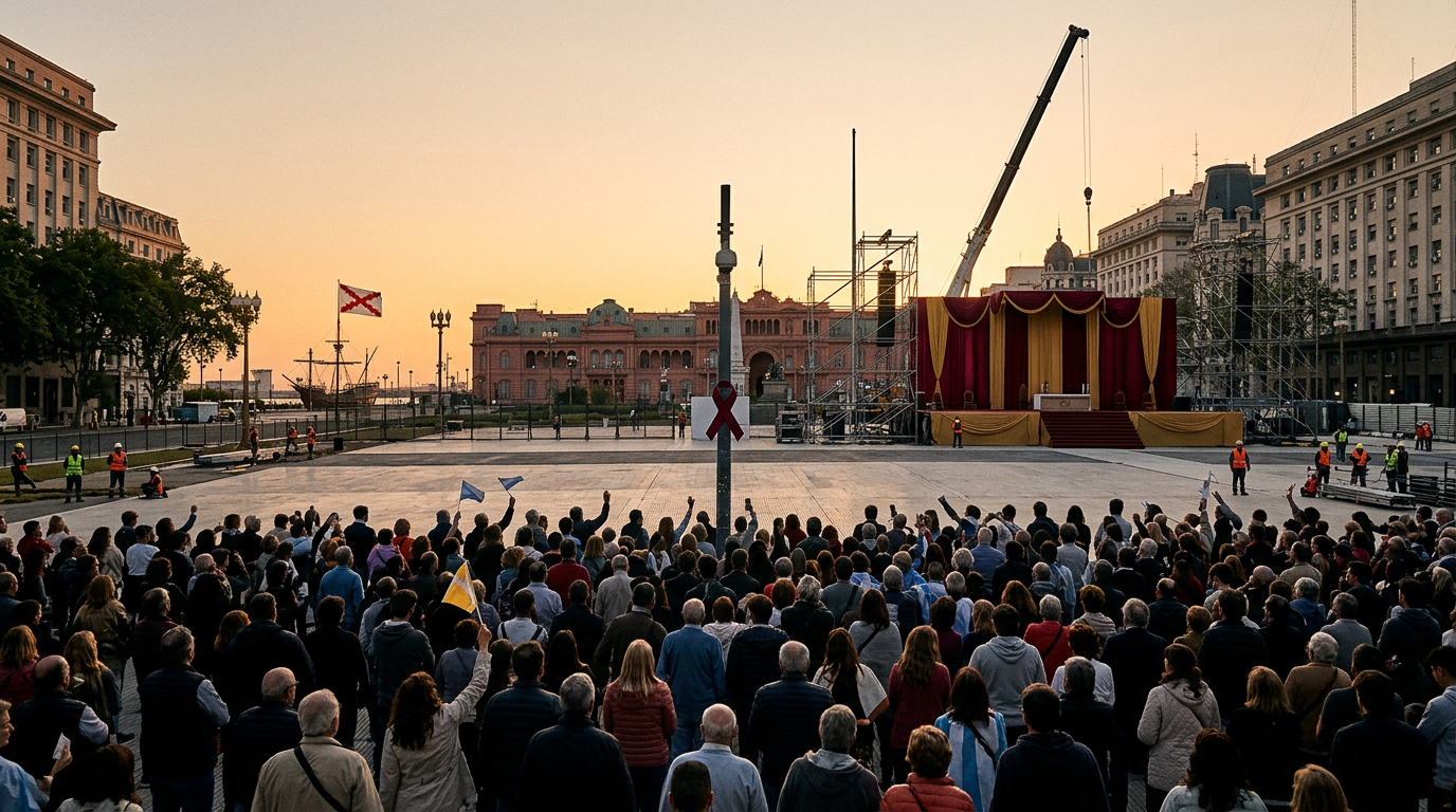 Argentina ultima la visita papal entre el fervor popular y los contratos de urgencia